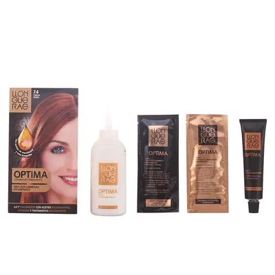 Llongueras Optima Permanent Hair Color Without Ammonia 7.4 Medium Copper