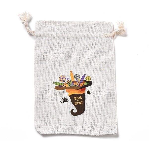 Halloween Cotton Cloth Storage Pouches