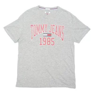 TOMMY HILFIGER Tommy Jeans Regular Fit Mens T-Shirt Grey L