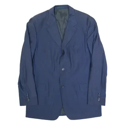 BOSS HUGO BOSS Mens Blazer Jacket Blue Wool L