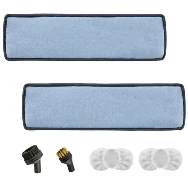 Steambot 6 accessories for steam cleaner, mop pad, brass brush,nylon brush,microfiber bonnet for multipurpose uses, Cleaning ...