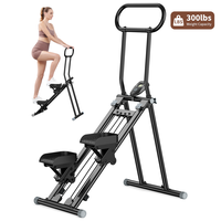 HXD-ERGO Folding Vertical Cardio Exercise Climber，Stair Climber Exercise Machine for Full-Body Workout with LCD Display, Ad...