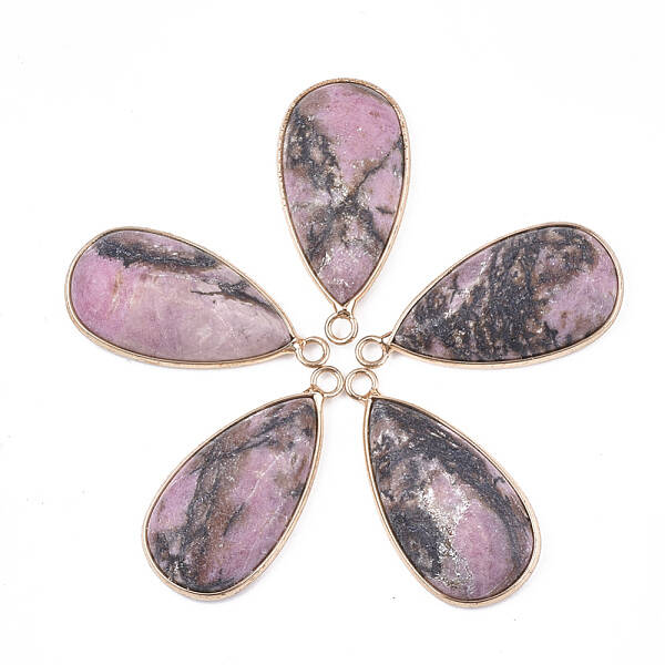 Natural Rhodonite Pendants