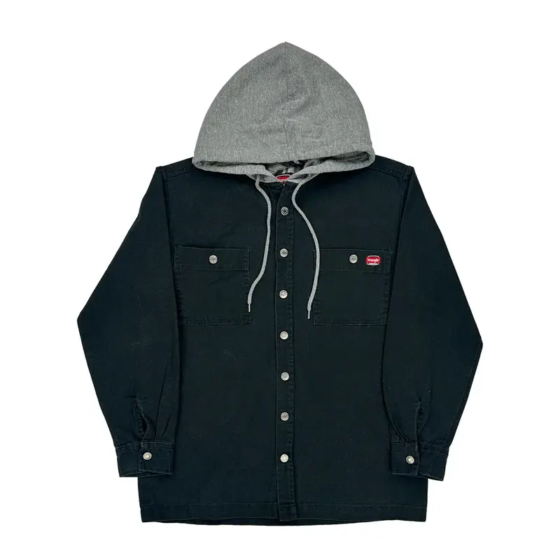 Wrangler Jacket - Small Black Cotton Blend