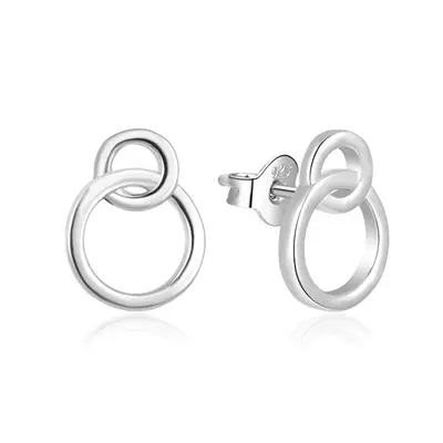 Beneto Minimal silver earrings AGUP1425 puzetka