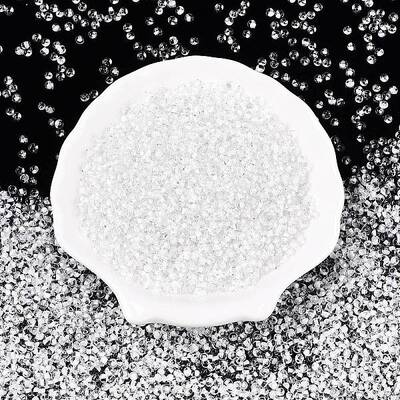 8/0 Inside Colours Transparent Glass Seed Beads