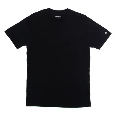 CARHARTT WIP Mens T-Shirt Black Crew Neck S