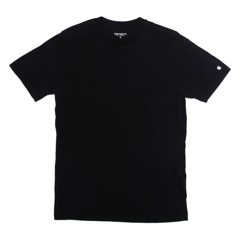 CARHARTT WIP Mens T-Shirt Black Crew Neck S