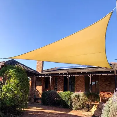 NW2Lbs Triangle Sun Shade Sail Canopy Awning, 95% UV Blockage, Outdoor Backyard Patio Garden Carport