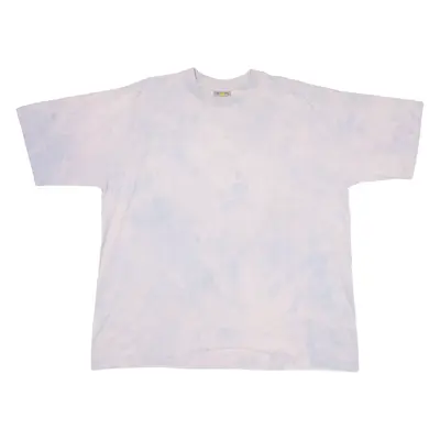 SWITCHER Mens Tie Dye T-Shirt Purple 2XL
