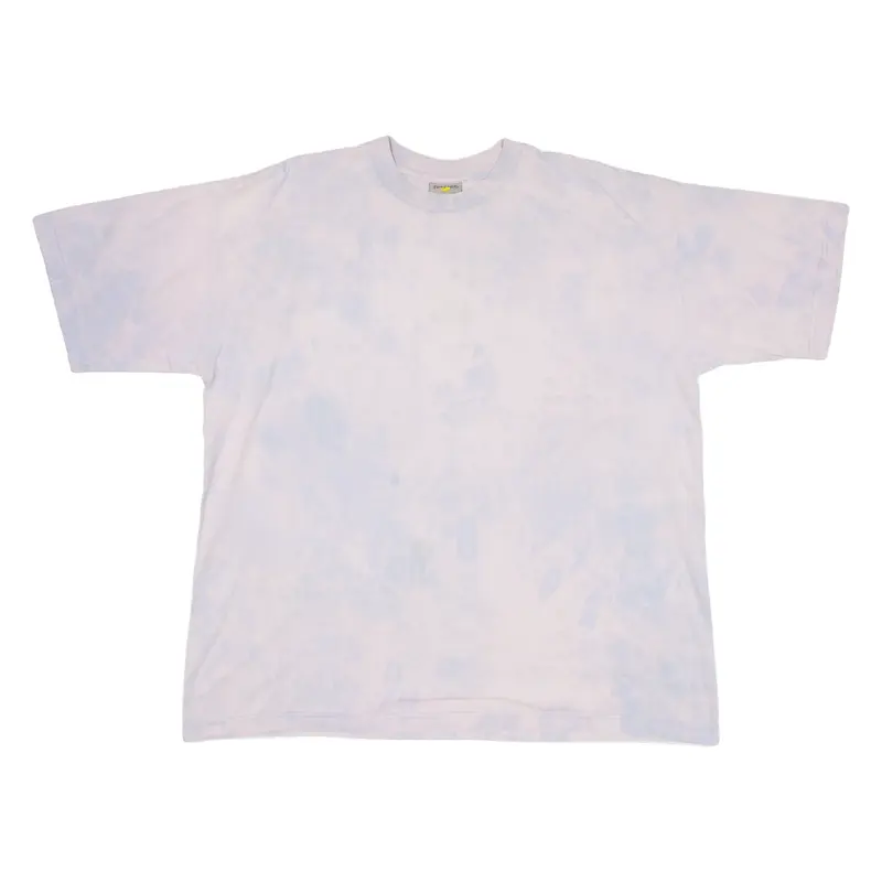 SWITCHER Mens Tie Dye T-Shirt Purple 2XL