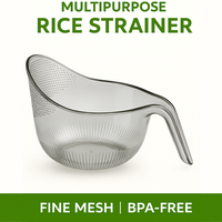 Multifunctional Rice Strainer with Handle – Fine Mesh BPA-Free Basket for Salad, Cooking, Fruit & Food Prep – Aesthetic K...