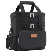 Lifewit Expandable Double Deck Lunch Bag for Men Women, Large Insulated Soft Cooler Bag with Shoulder Strap for Adults, Ideal...