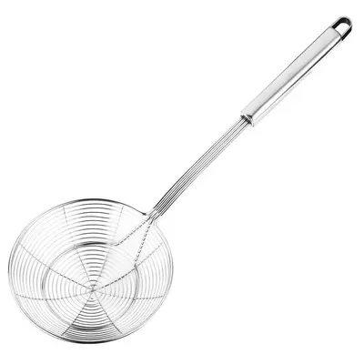 Stainless Steel Spider Strainer, 1 Count Spider Strainer Skimmer Ladle for Cooking and Frying, Kitchen Utensils, Wire Straine...