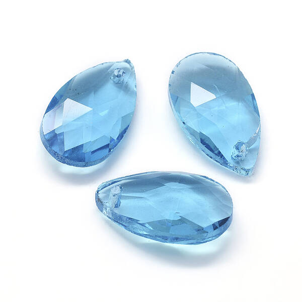Faceted Glass Pendants