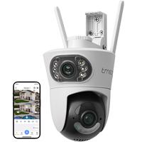 4MP 2K Hiseeu Wireless SecurityCamera 5G&2.4G Dual Lens WiFi PTZCamera Outdoor,Power Cord,IP65Waterproof Motion Tracking,Colo...
