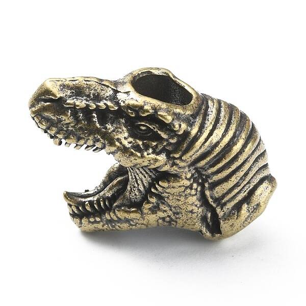 Dinosaur Head Shaped Brass Beads