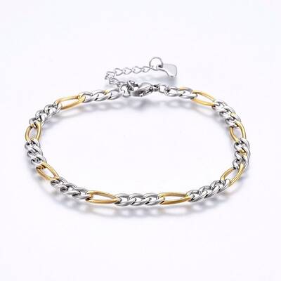 304 Stainless Steel Figaro Chain Bracelets