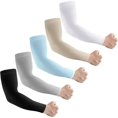 Sun Protection Cooling Arm Sleeves for Men &Women,Compression Sleeves for Football, Golf & Volleyball