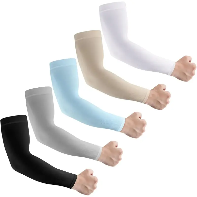 Sun Protection Cooling Arm Sleeves for Men &Women,Compression Sleeves for Football, Golf & Volleyball