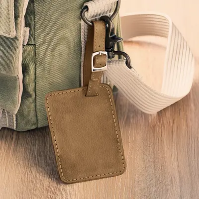 Luggage Tag - Cognac-No Personalization