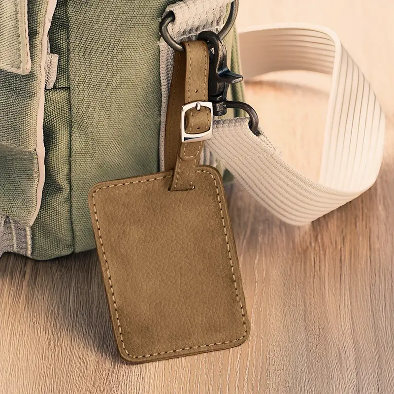 Luggage Tag - Cognac-No Personalization