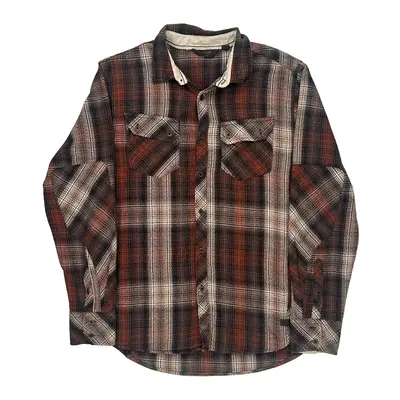 Outpost Checked Flannel Shirt - Medium Multicoloured Cotton