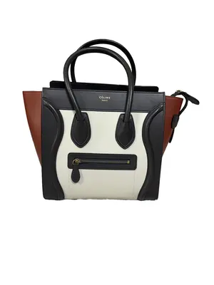 Pre-owned Celine Leather Tote Bags Céline Micro Luggage Tote