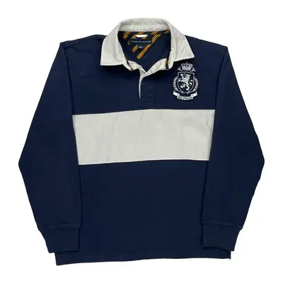 Tommy Hilfiger Rugby Shirt - Medium Navy Cotton