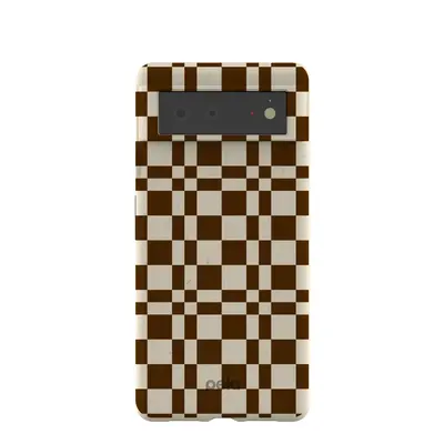 London Fog Chestnut Checkers Google Pixel 6 Case