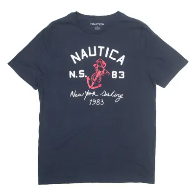 NAUTICA New York Mens T-Shirt Blue L