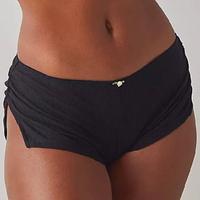 Y2K Sexy Micro Shorts for Women Low Waist Side Slit Shorts Lounge Bottoms Cute Sleepwear Basic Casual Womenswear Pajama Homew...