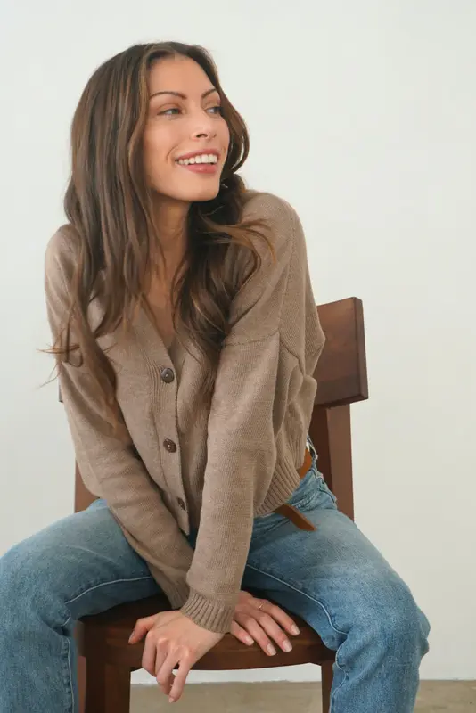 Diana Cardigan in Mocha | Size: XL