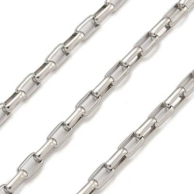 304 Stainless Steel Rectangle Link Chains