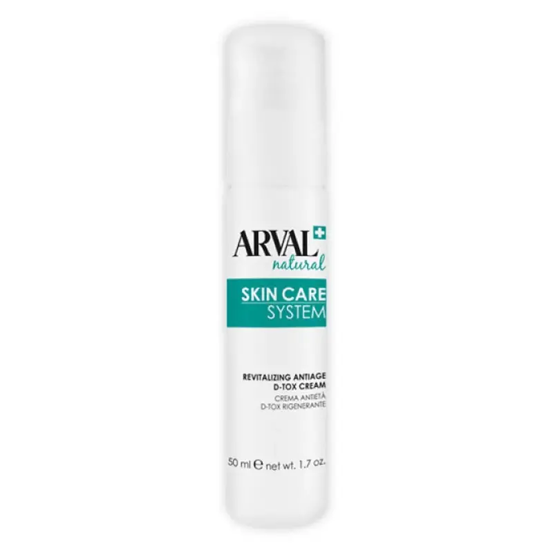 Arval natural skincare system anti-aging cream d-tox regenerating 50ml
