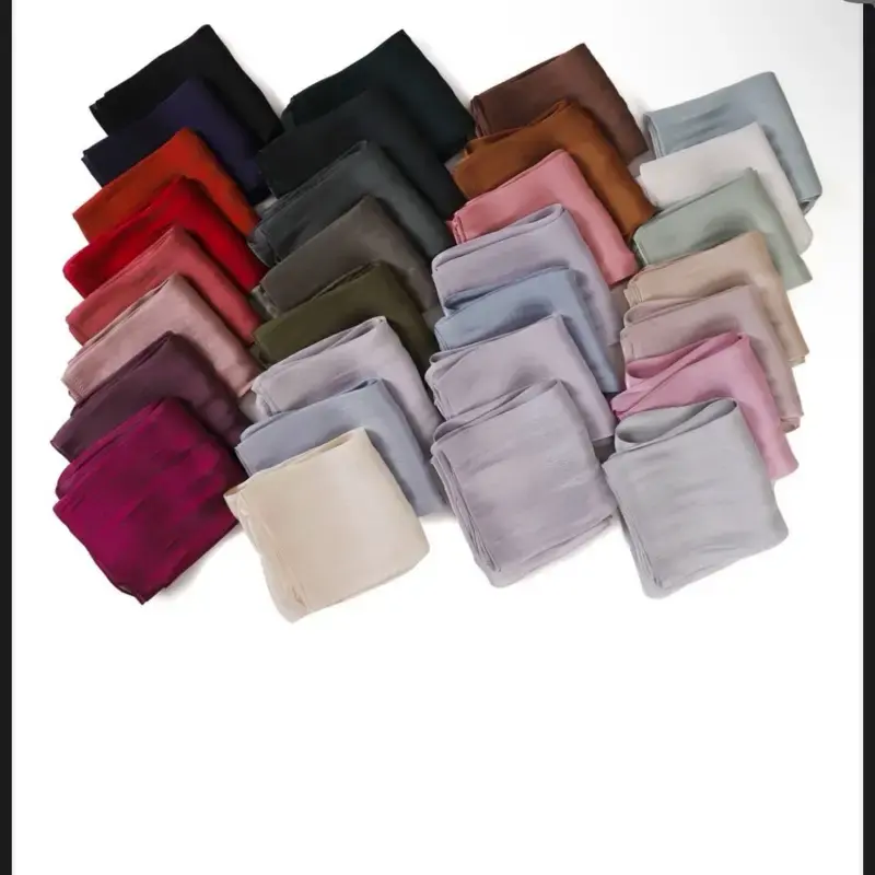 Soft Touch Solid Color Jersey Hijab - 56 Colors, Lightweight and Breathable Jersey Fabric, 175*55CM, Available in Various Col...