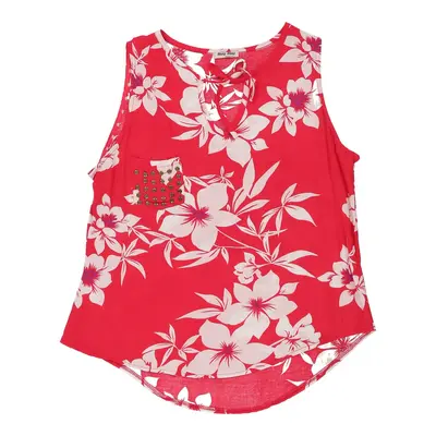 Miu Miu Floral Top - Small Red Cotton | Size: small