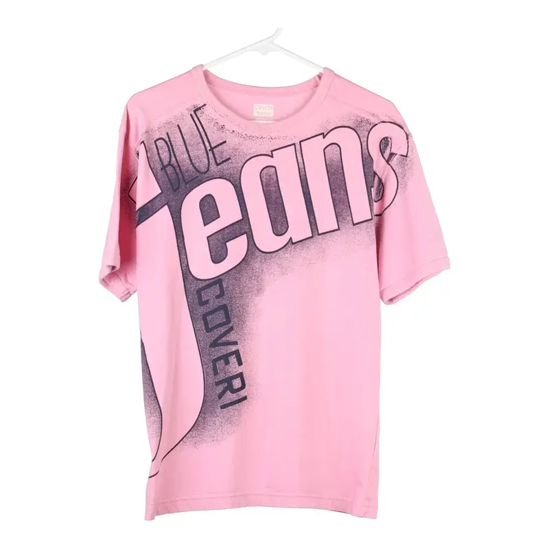 Coveri Spellout T-Shirt - Large Pink Cotton