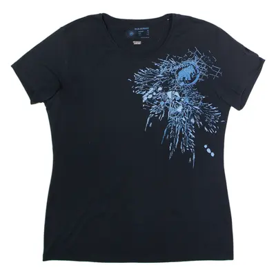 MAMMUT Womens T-Shirt Black Crew Neck XL