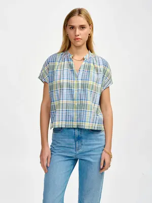 Blouse Cleo C1318 Check-B | Color: CHECK B | Size: 2-M