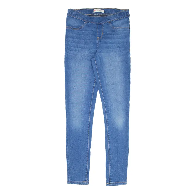 LEVI'S Pull On Jegging Jeans Blue Denim Slim Skinny Stone Wash Girls W24 L25