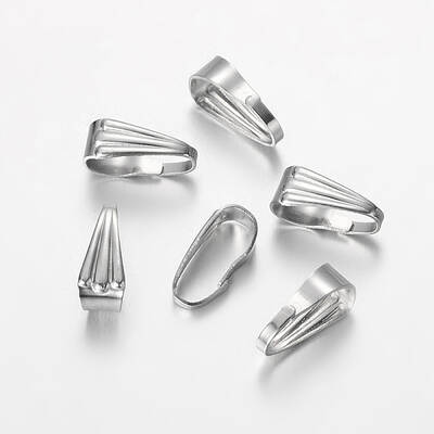 Non-Tarnish 304 Stainless Steel Snap on Bails