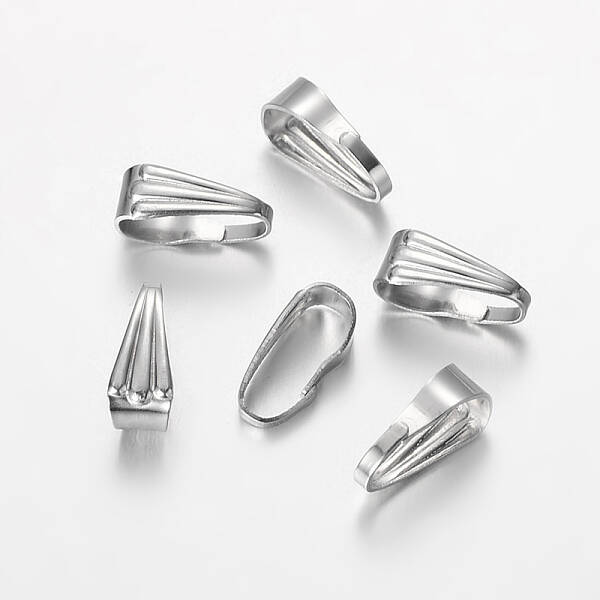 Non-Tarnish 304 Stainless Steel Snap on Bails