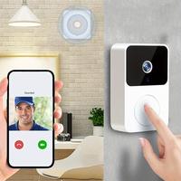 Wireless Video Doorbell with Two-Way Talk, HD Night Vision, App Control, and Easy Installation for Home Security Modern