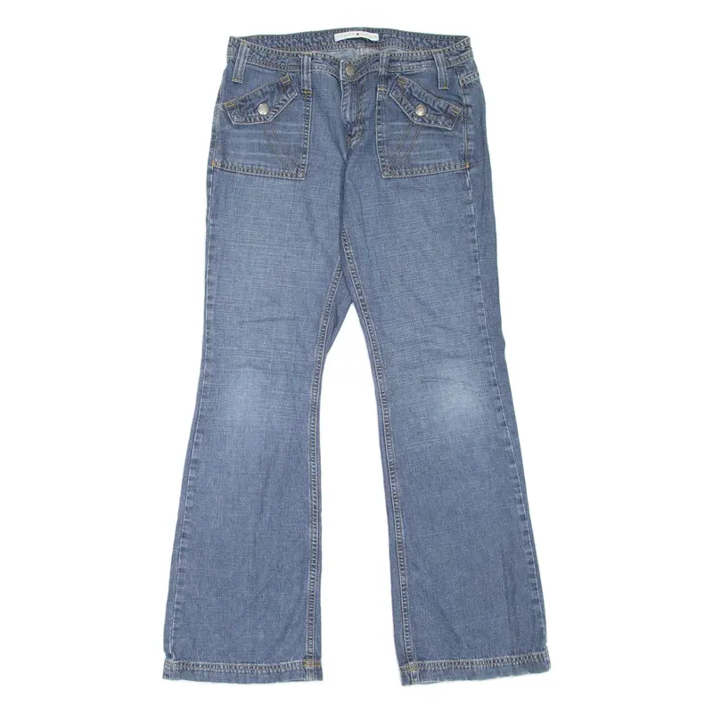 TOMMY HILFIGER Womens Jeans Blue Regular Bootcut Stone Wash W31 L32