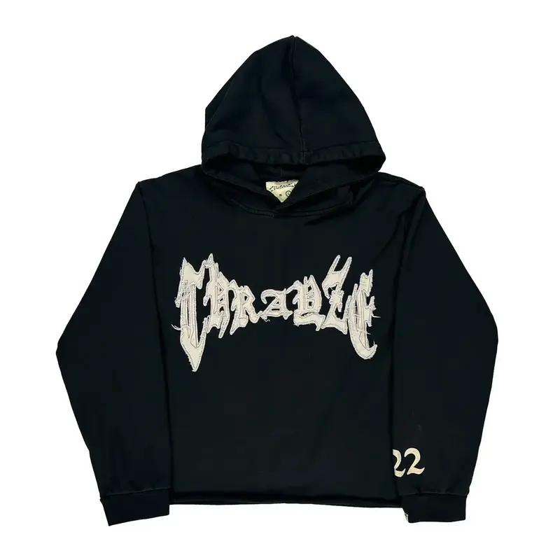 Unbranded Graphic Hoodie - Large Black Cotton