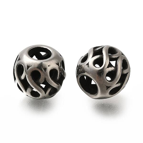 304 Stainless Steel European Beads