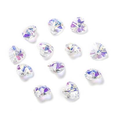 Electroplate Glass Charms