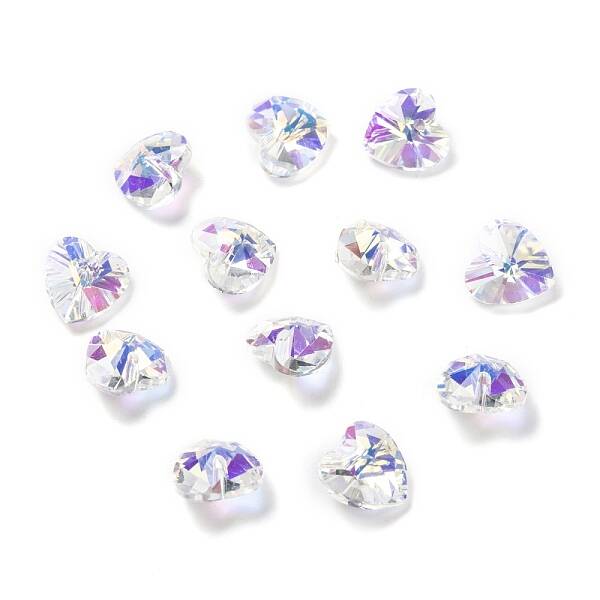 Electroplate Glass Charms