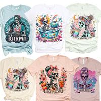 Karma Cafe Skull Tee  Better Late Tees Live Laugh Toaster Bath Tshirt Just Peachy Floral Skull Tshirt Never Better Skull T-Sh...